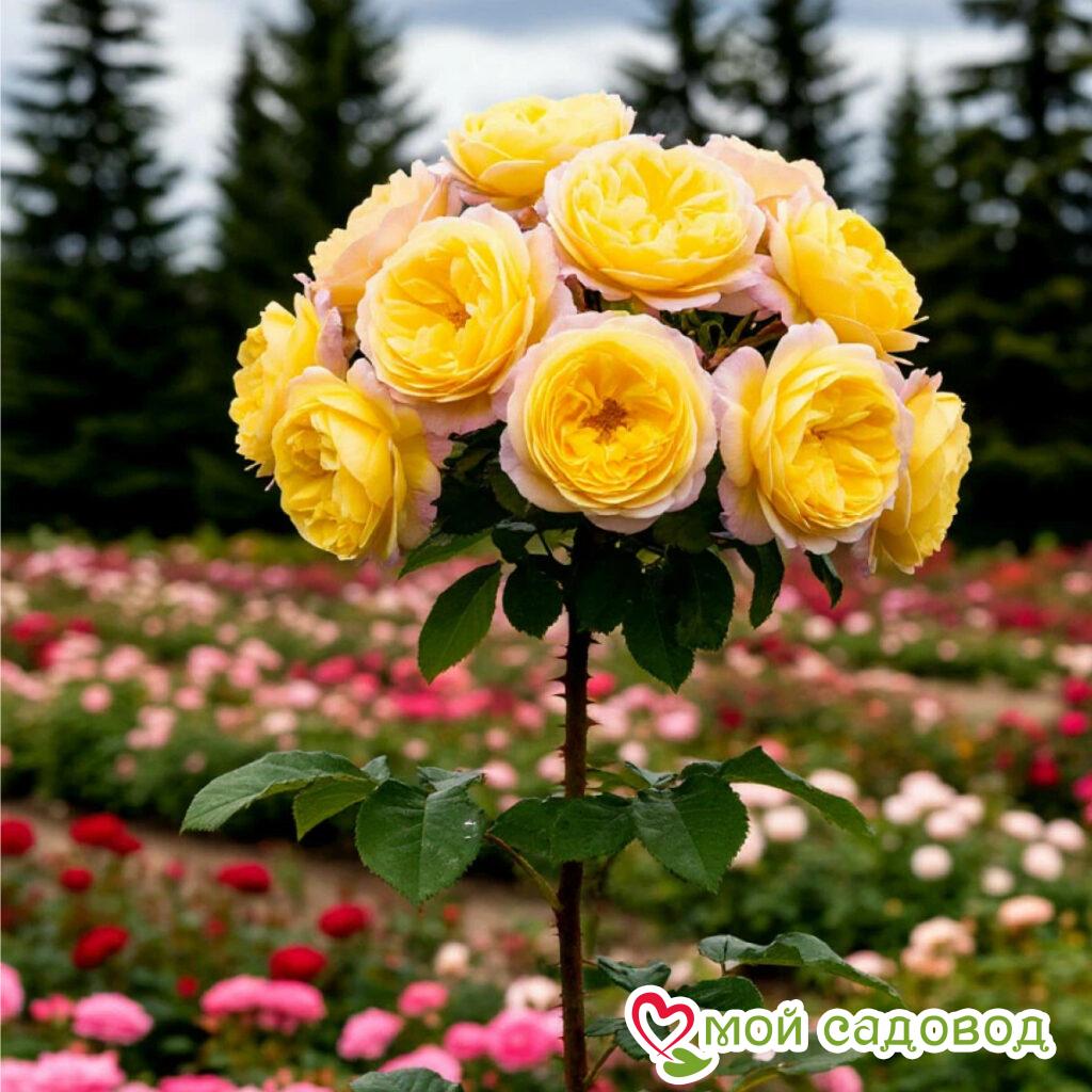 Роза Штамбовая Кристалл Вэил